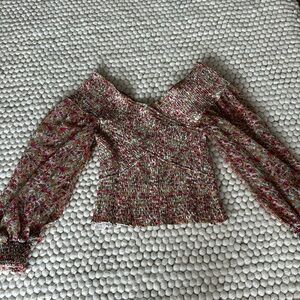 BB Dakota floral blouse size small